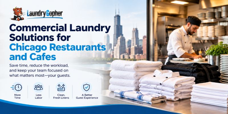 Commercial Laundry Solutions for restaurant and cafe
