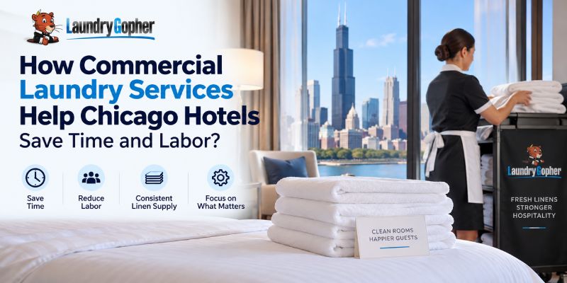 How Commercial Laundry Services Help Chicago Hotels Save Time and Labor?